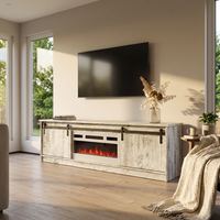 Granero 04 WH-EF Fireplace TV Stand