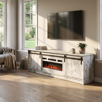 Granero 04 WH-EF Fireplace TV Stand