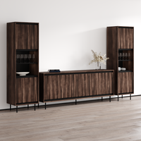 Swing 190 SB-BK-BK Entertainment Center - Meble Furniture