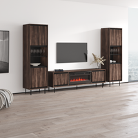 Swing 180BLEF-BK-BK Entertainment Center - Meble Furniture