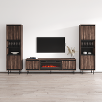 Swing 180BLEF-BK-BK Entertainment Center - Meble Furniture