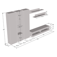 Fly C 34TV Floating Entertainment Center - Meble Furniture