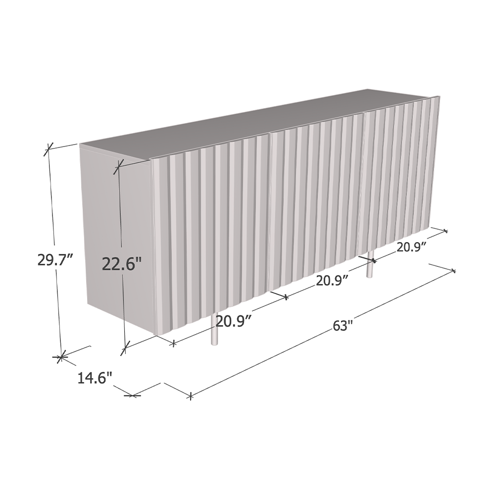 Pilar 03 Sideboard - Meble Furniture