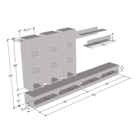Fly E 34TV Floating Entertainment Center - Meble Furniture