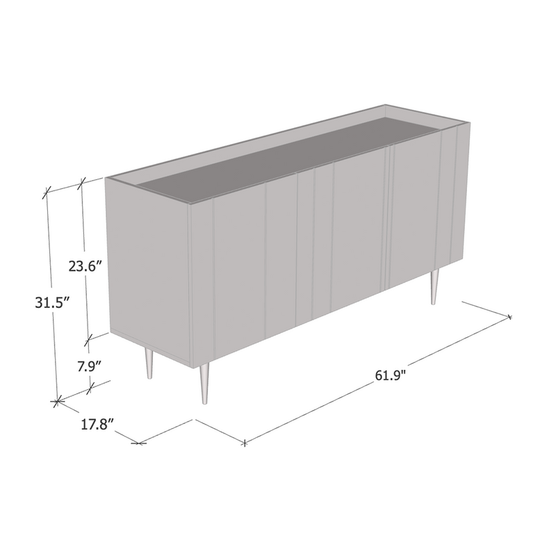 Nile Sideboard dimensions diagram