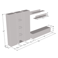 Fly C 30TV Floating Entertainment Center - Meble Furniture