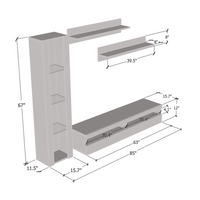 Fly G 35TV Floating Entertainment Center - Meble Furniture