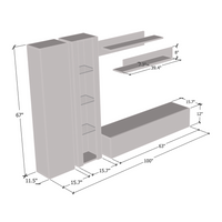 Fly A 30TV Floating Entertainment Center - Meble Furniture