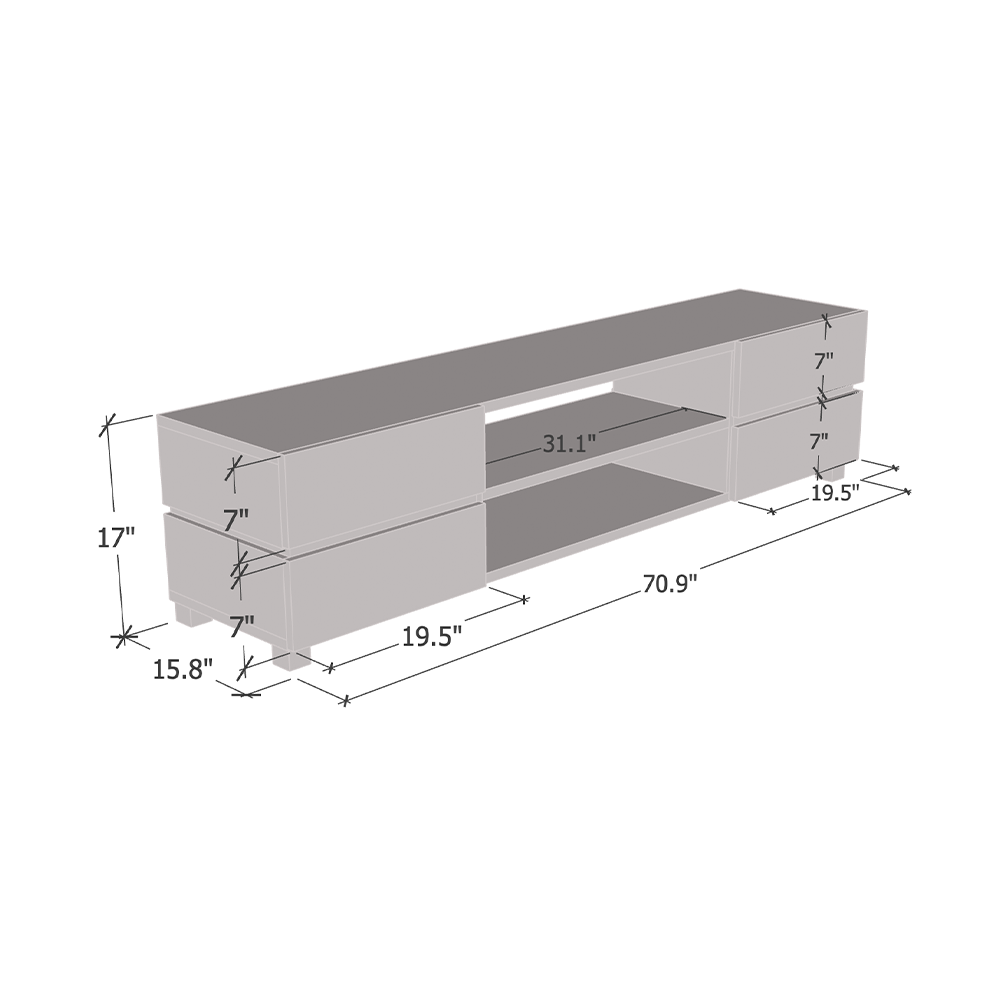 Bono 01 TV Stand - Meble Furniture