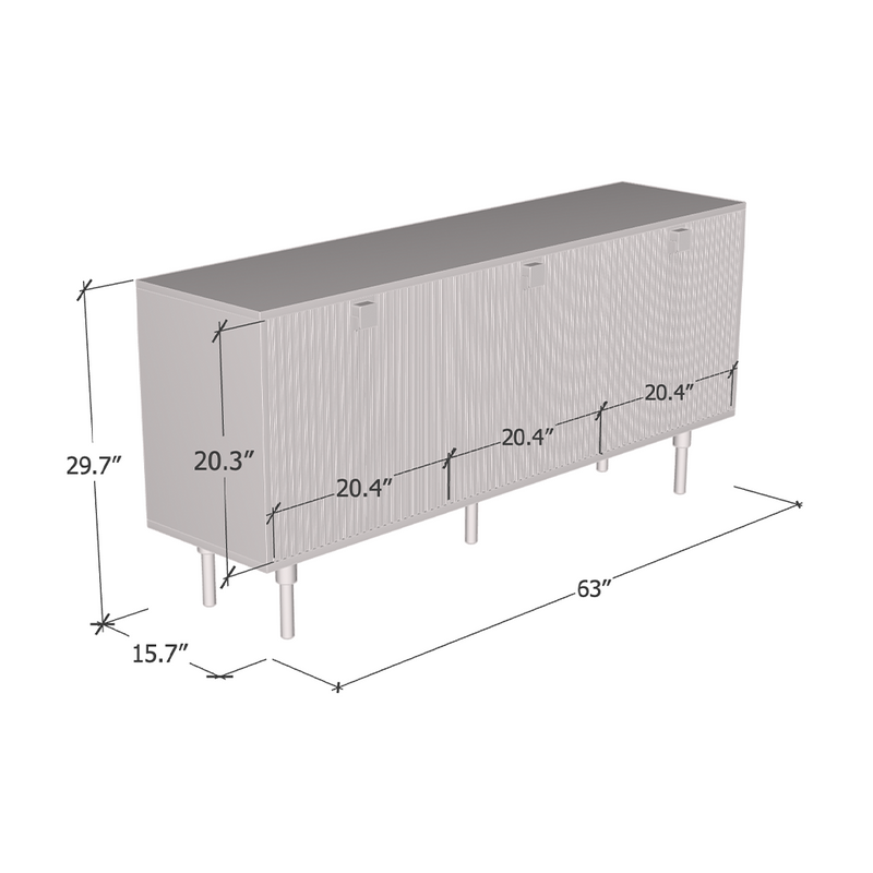 Dorset 03 Sideboard dimensions diagram