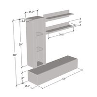 Fly H 30TV Floating Entertainment Center - Meble Furniture