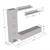 Fly G 30TV Floating Entertainment Center - Meble Furniture