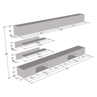 Fly I 33TV Floating Entertainment Center - Meble Furniture