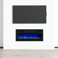 31.5" Electric Fireplace Heater - Meble Furniture