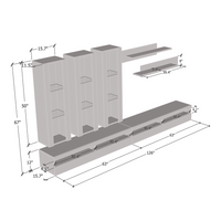 Fly E 35TV Floating Entertainment Center - Meble Furniture