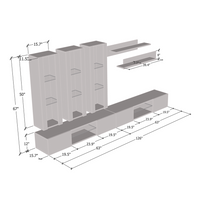 Fly E 33TV Floating Entertainment Center - Meble Furniture