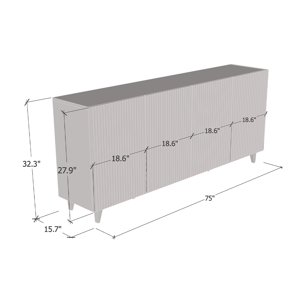 Pafos 4D Sideboard - Meble Furniture