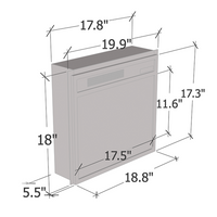20" Electric Fireplace Heater - Meble Furniture
