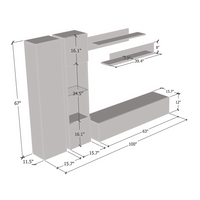 Fly A 30TV Floating Entertainment Center - Meble Furniture