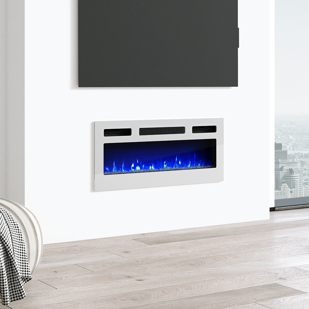 31.5" Electric Fireplace Heater - Meble Furniture