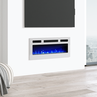 31.5" Electric Fireplace Heater - Meble Furniture