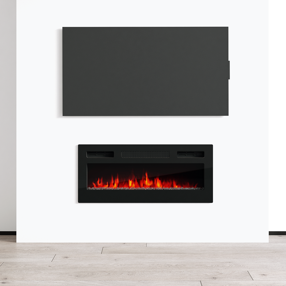 31.5" Electric Fireplace Heater - Meble Furniture