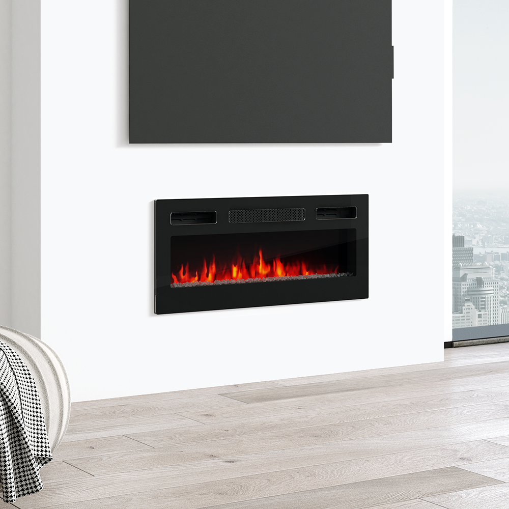 31.5" Electric Fireplace Heater - Meble Furniture