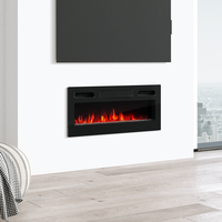 31.5" Electric Fireplace Heater - Meble Furniture