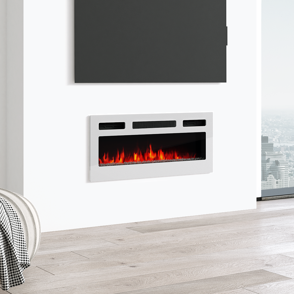 31.5" Electric Fireplace Heater - Meble Furniture
