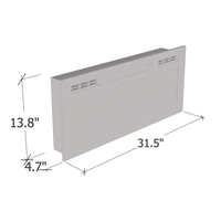 31.5" Electric Fireplace Heater - Meble Furniture