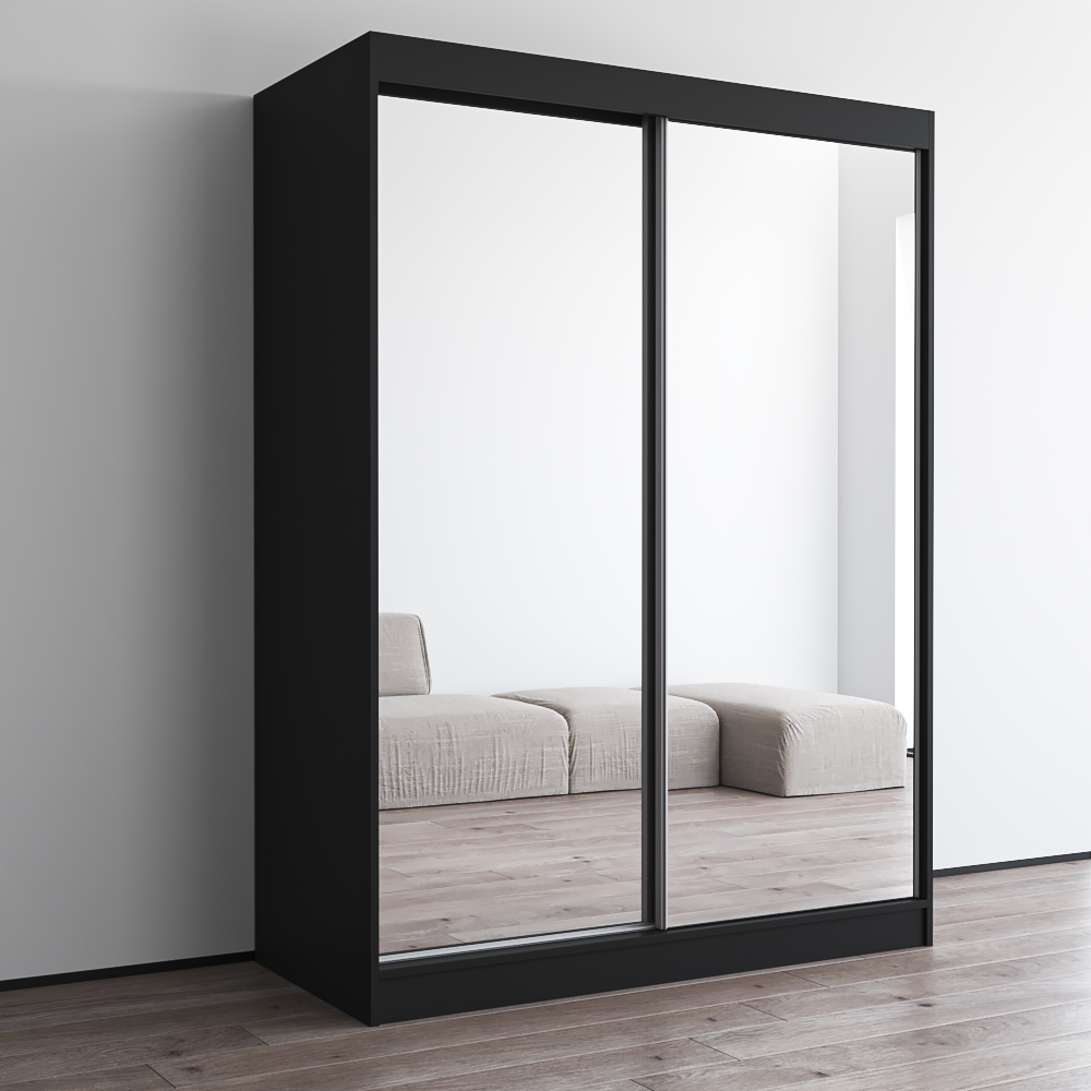 Aria 2D Wardrobe with All Mirror - Meble Furniture