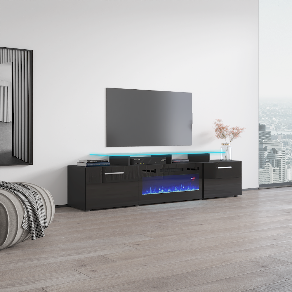 Rova BL-EF Fireplace TV Stand - Meble Furniture