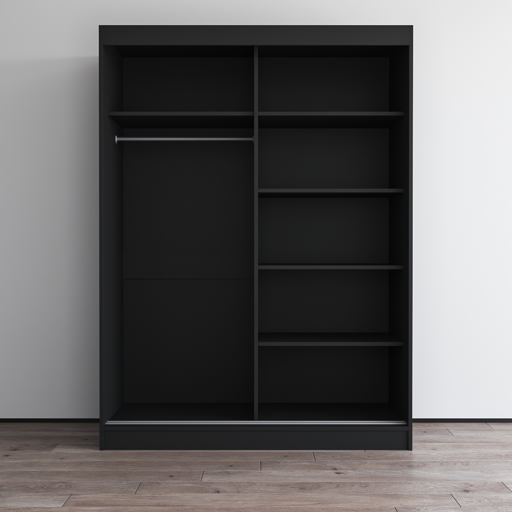 Aria 2D Wardrobe with All Mirror - Meble Furniture