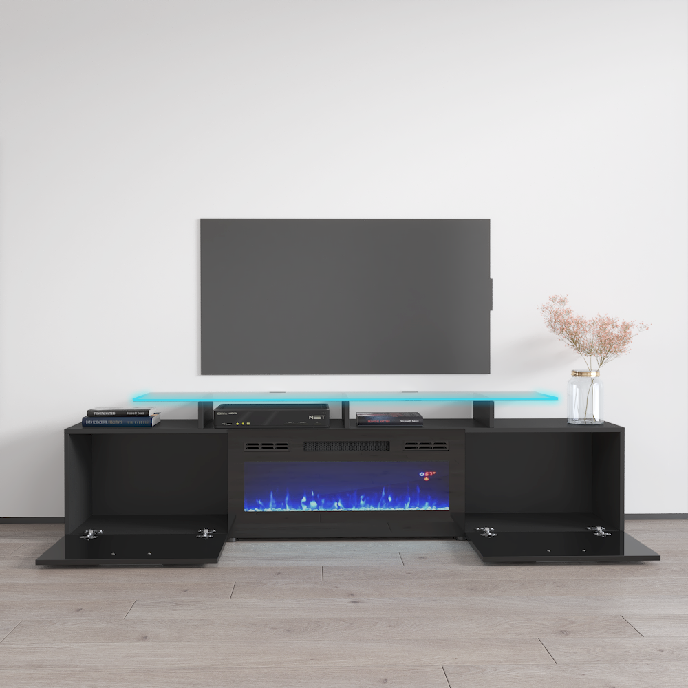 Rova BL-EF Fireplace TV Stand - Meble Furniture