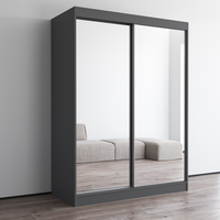 Aria 2D Wardrobe with All Mirror - Meble Furniture