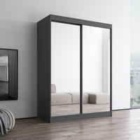 Aria 2D Wardrobe with All Mirror - Meble Furniture