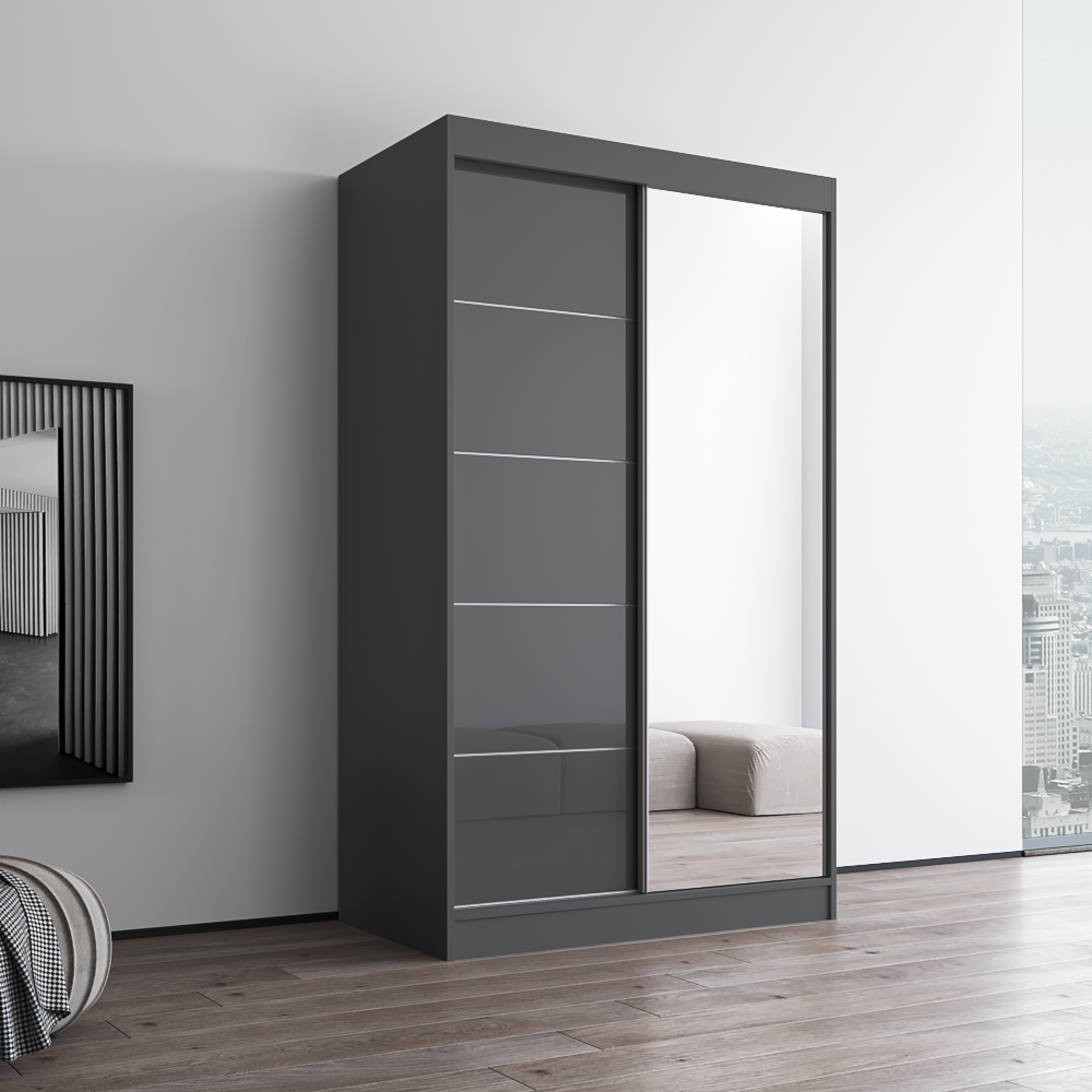 Aria 2D Wardrobe with Mirror - Meble Furniture