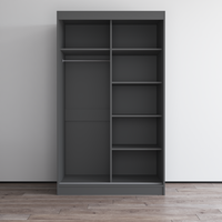 Aria 2D Wardrobe with All Mirror - Meble Furniture