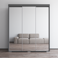 Aria 3D Wardrobe with All Mirror - Meble Furniture