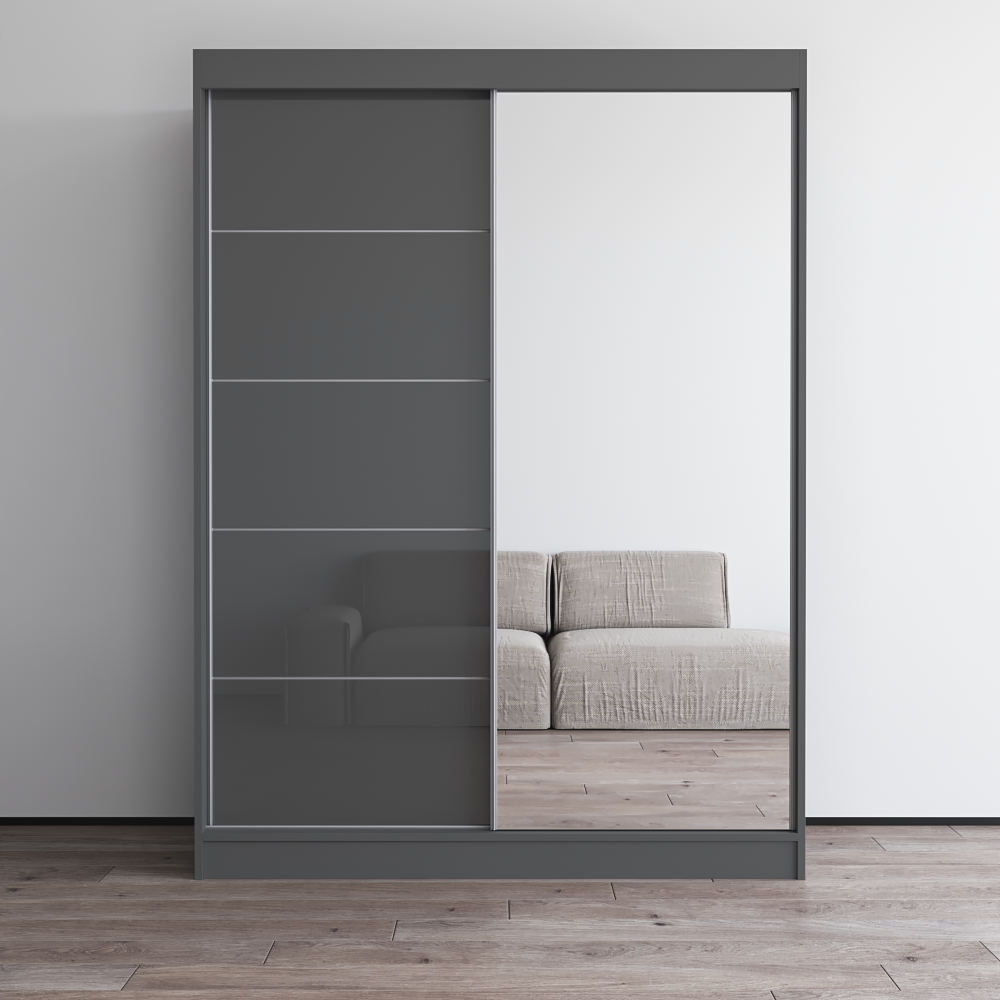 Aria 2D Wardrobe with Mirror - Meble Furniture