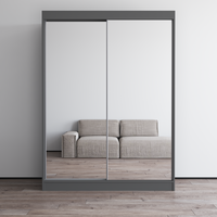 Aria 2D Wardrobe with All Mirror - Meble Furniture
