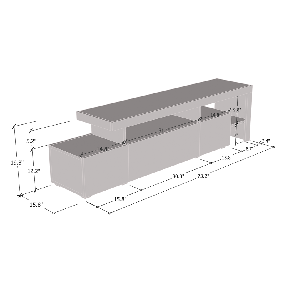 Indisio TV Stand - Meble Furniture