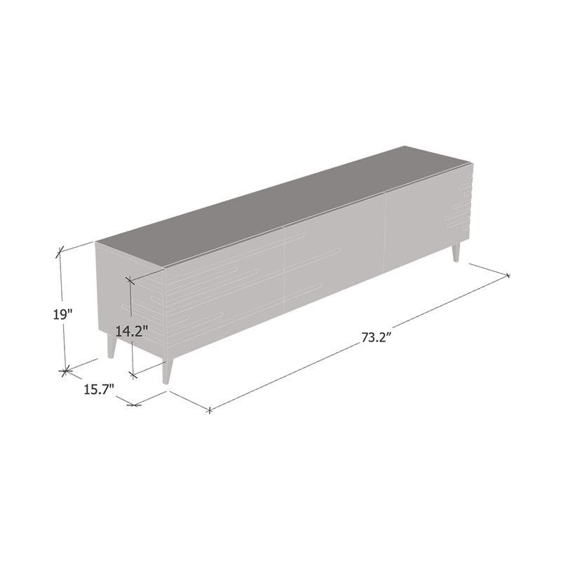 Nova 3K TV Stand dimensions diagram