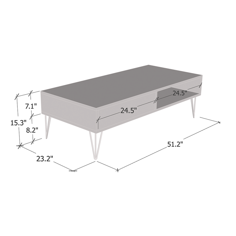 Repo Coffee Table dimensions diagram