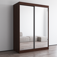 Aria 2D Wardrobe with All Mirror - Meble Furniture
