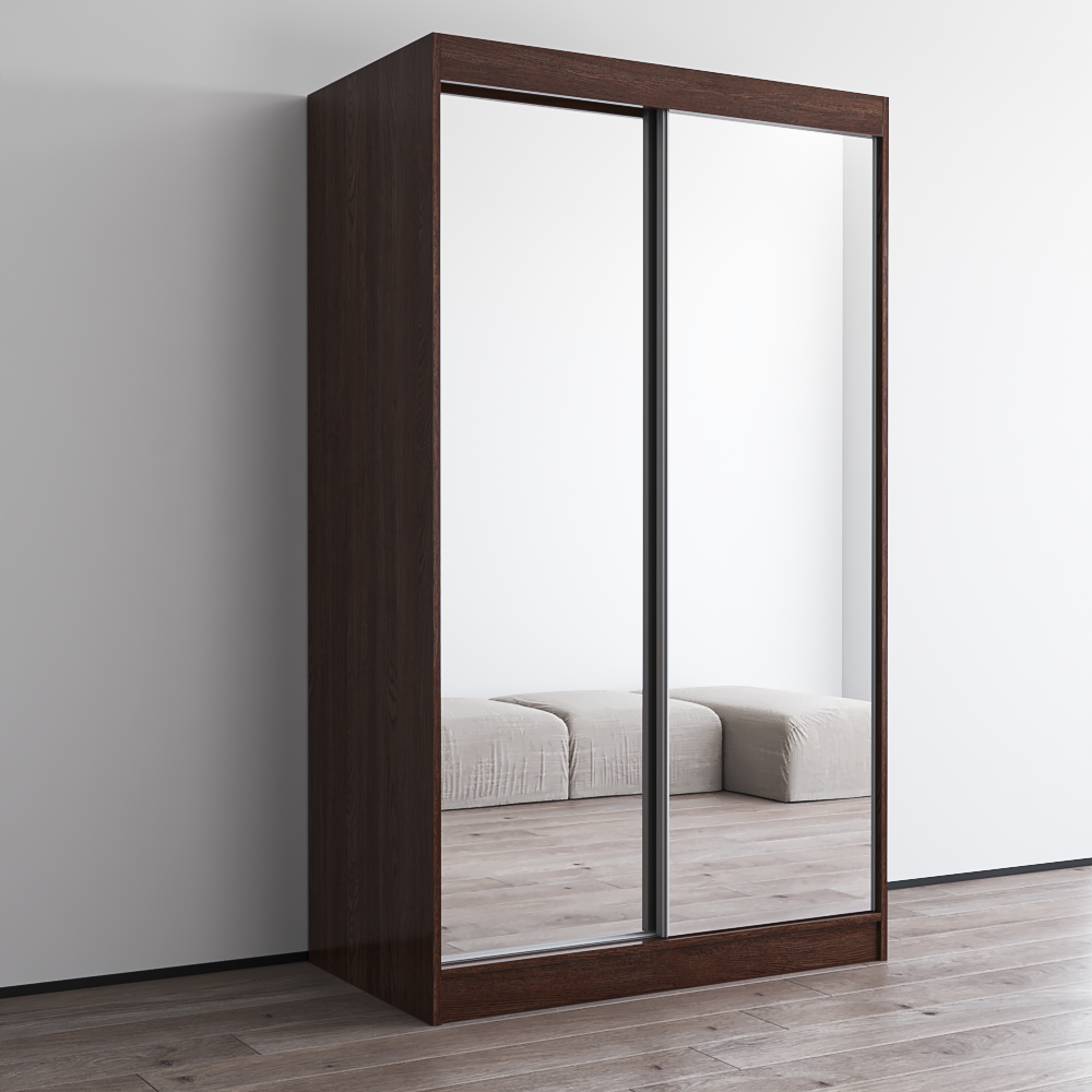 Aria 2D Wardrobe with All Mirror - Meble Furniture