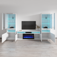Reno BL05 Fireplace Entertainment Center - Meble Furniture