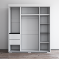 Aria 3D Wardrobe with All Mirror - Meble Furniture