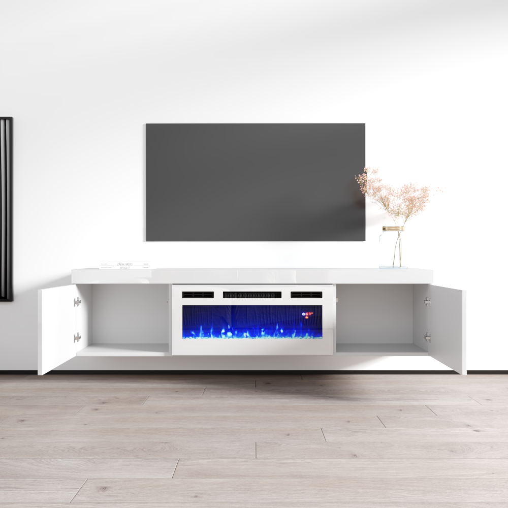 Knoxville WH-EF Floating Fireplace TV Stand - Meble Furniture