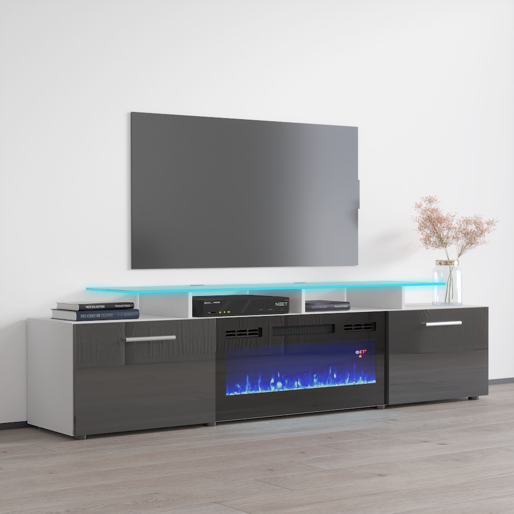 Rova BL-EF Fireplace TV Stand - Meble Furniture